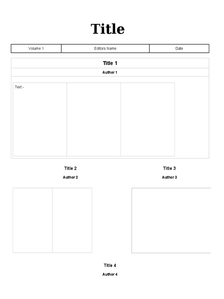 Newspaper Template – 7 Free Templates In Pdf, Word, Excel Pertaining To Blank Newspaper Template For Word