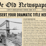 Newspaper Template For Powerpoint – Vsual Regarding Old Newspaper Template Word Free