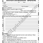 Non Fiction Book Report And Oral Presentation - Esl with regard to Nonfiction Book Report Template