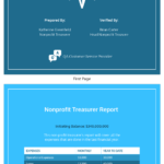 Nonprofit Treasurer Report Template With Regard To Non Profit Treasurer Report Template