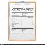Nutrition Facts Vector. Blank, Template. Food Content. Fat Throughout Blank Food Label Template