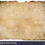 Old Blank Parchment Treasure Map Isolated. Clipping Path Is Intended For Blank Pirate Map Template