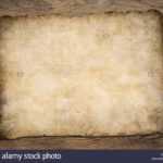 Old Blank Parchment Treasure Map On Wooden Table Stock Photo With Regard To Blank Pirate Map Template