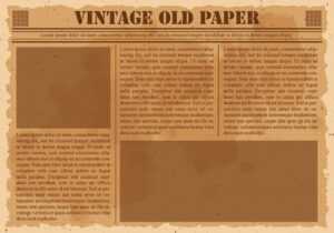 Old Vintage Newspaper - Download Free Vectors, Clipart for Old Blank Newspaper Template