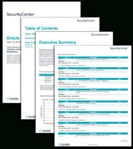 Oracle Audit Results - Sc Report Template | Tenable® throughout Data Center Audit Report Template