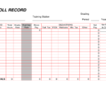 Payroll Statement Template And Printable Payroll Ledger Intended For Blank Ledger Template