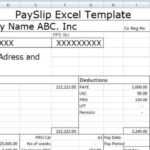 Payslip Template Format In Excel And Word – Microsoft Excel Pertaining To Blank Payslip Template