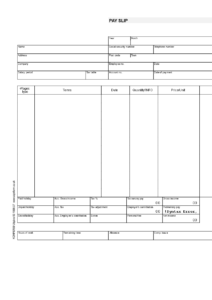 Payslip Template | Templates At Allbusinesstemplates with Blank Payslip Template