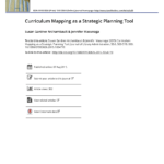 Pdf) Curriculum Mapping As A Strategic Planning Tool For Blank Curriculum Map Template
