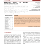 Pdf) Minimizing Defects In Building Construction Project With Regard To Construction Deficiency Report Template