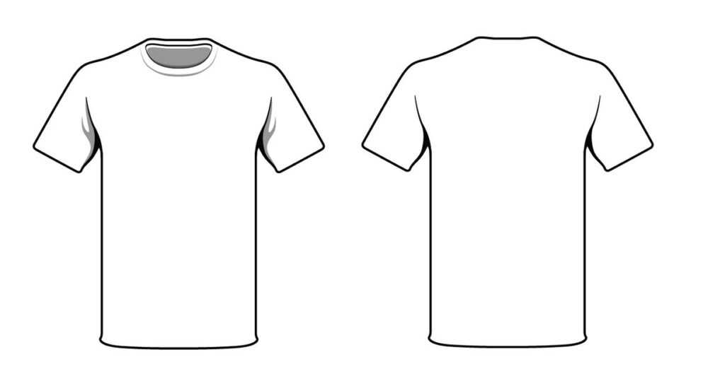 Plain White T Shirt Clipart In Blank Tshirt Template Printable - Best ...