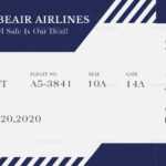 Plane Boarding Ticket Template Inside Plane Ticket Template Word