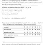 Post-Event Survey Tips And Template - Qgiv Success Center with Event Survey Template Word