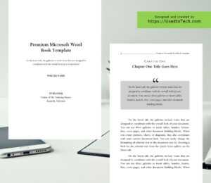 Premium &amp; Free 6 X 9 Book Template For Microsoft Word - Used within 6X9 Book Template For Word