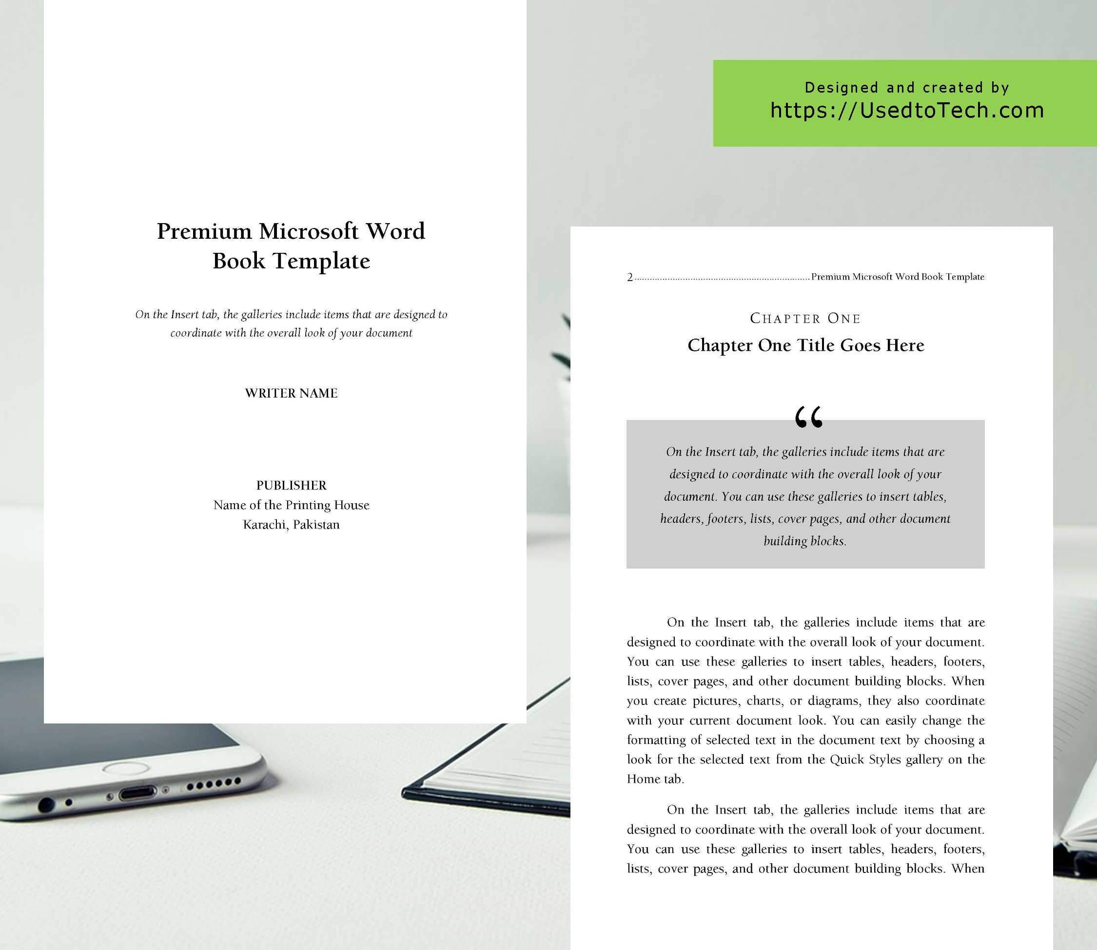 Premium & Free 6 X 9 Book Template For Microsoft Word - Used Within 6X9 Book Template For Word