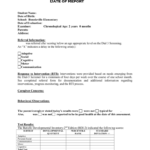Preschool Evaluation Report Template Throughout Deviation Report Template