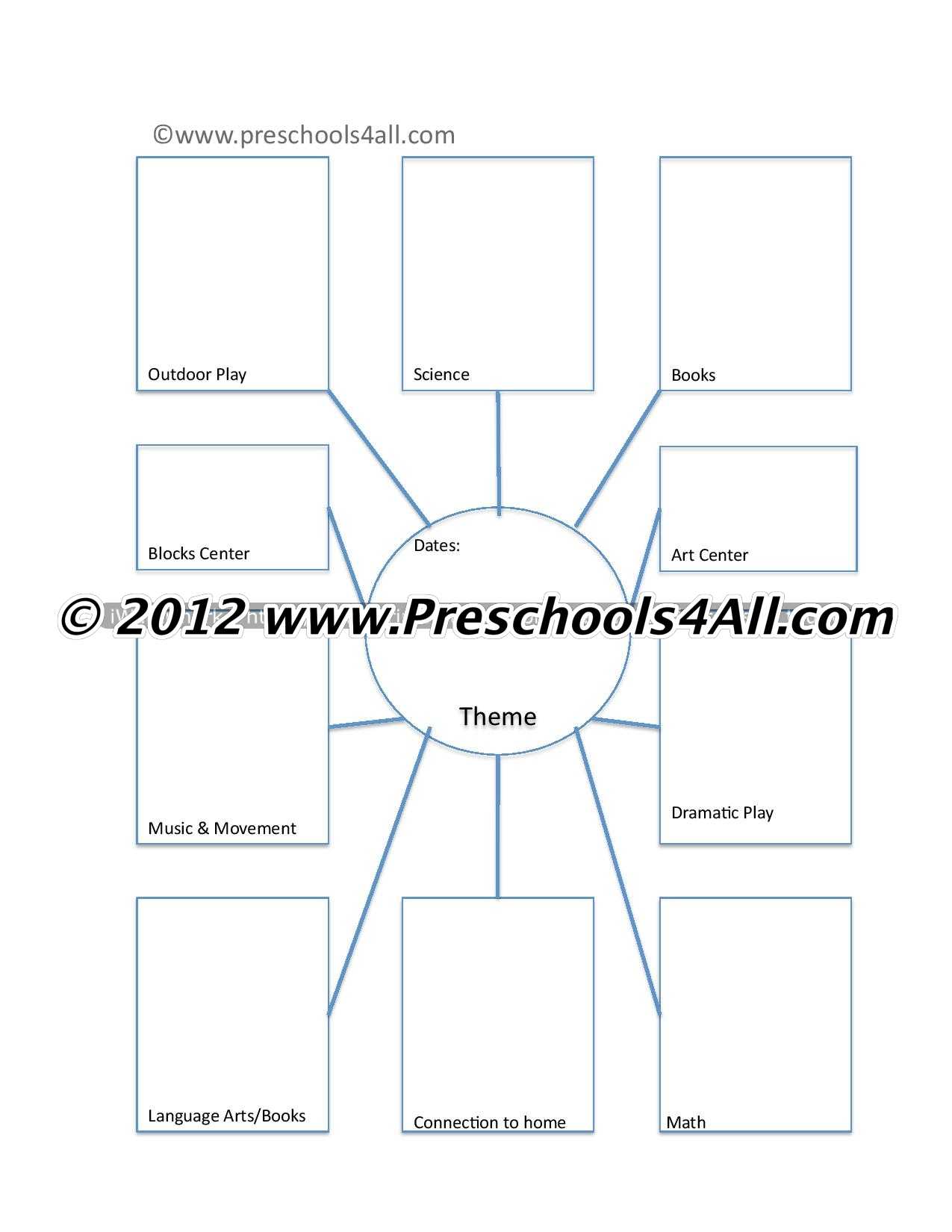 Preschool Lesson Plan Template – Lesson Plan Book Template Intended For Blank Food Web Template