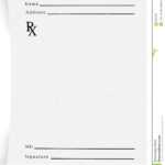 Prescription Pad Blank Stock Illustration. Illustration Of With Regard To Blank Prescription Form Template