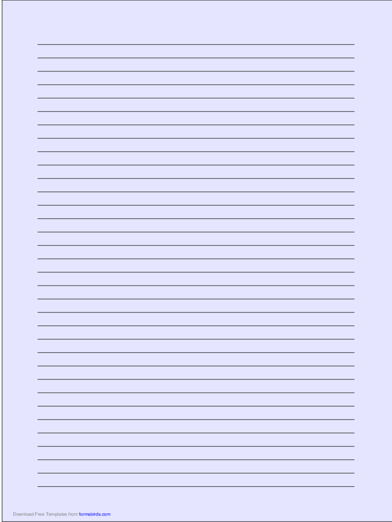 Printable A4 Size Lined Paper – Karan.ald2014 In Ruled Paper Word Template