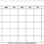 Printable Blank Calendar Templates throughout Full Page Blank Calendar Template