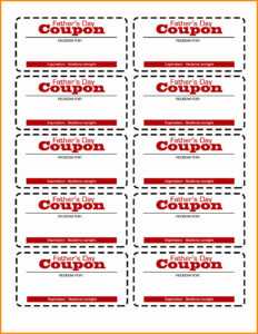 Printable Blank Coupon Template - Barati.ald2014 in Blank Coupon Template Printable