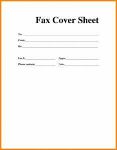 Printable Blank Microsoft Word Fax Cover Sheet throughout Fax Template Word 2010