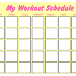 Printable Blank Workout Schedule | Templates At pertaining to Blank Workout Schedule Template