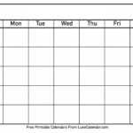 Printable Calendar Templates Full Page – Calendar Throughout Blank Calander Template