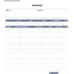 Printable Invoice Template Ms Word | Invoice Example Regarding Invoice Template Word 2010
