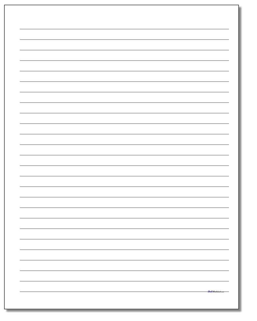 Printable Lined Paper Throughout Ruled Paper Word Template