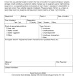Printable Near Miss Report Template – Fill Online, Printable With Regard To Near Miss Incident Report Template