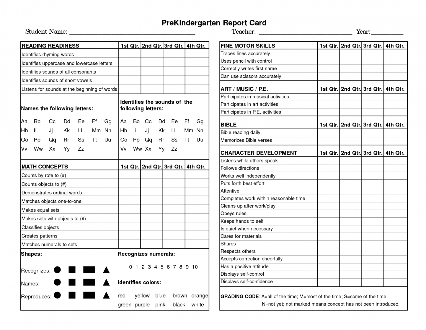 Printable Preschool Progress Report Template Childcare With Regard To Preschool Weekly Report Template
