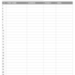 Printable Sign Up Worksheets And Forms For Excel, Word And With Regard To Free Sign Up Sheet Template Word