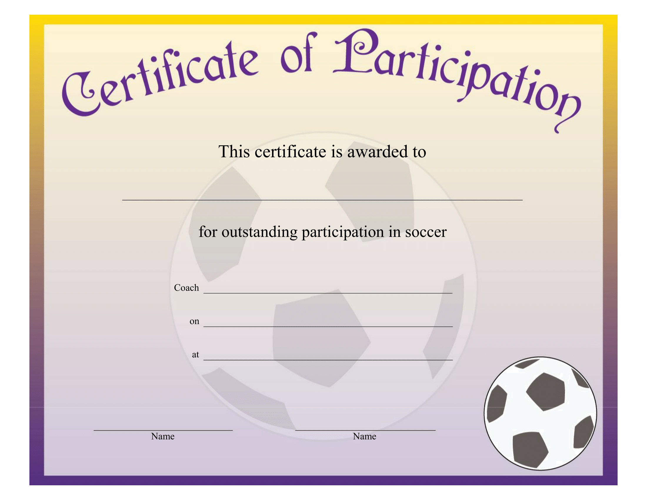 Printable Soccer Achievement Certificate – Free Download Intended For Soccer Certificate Templates For Word