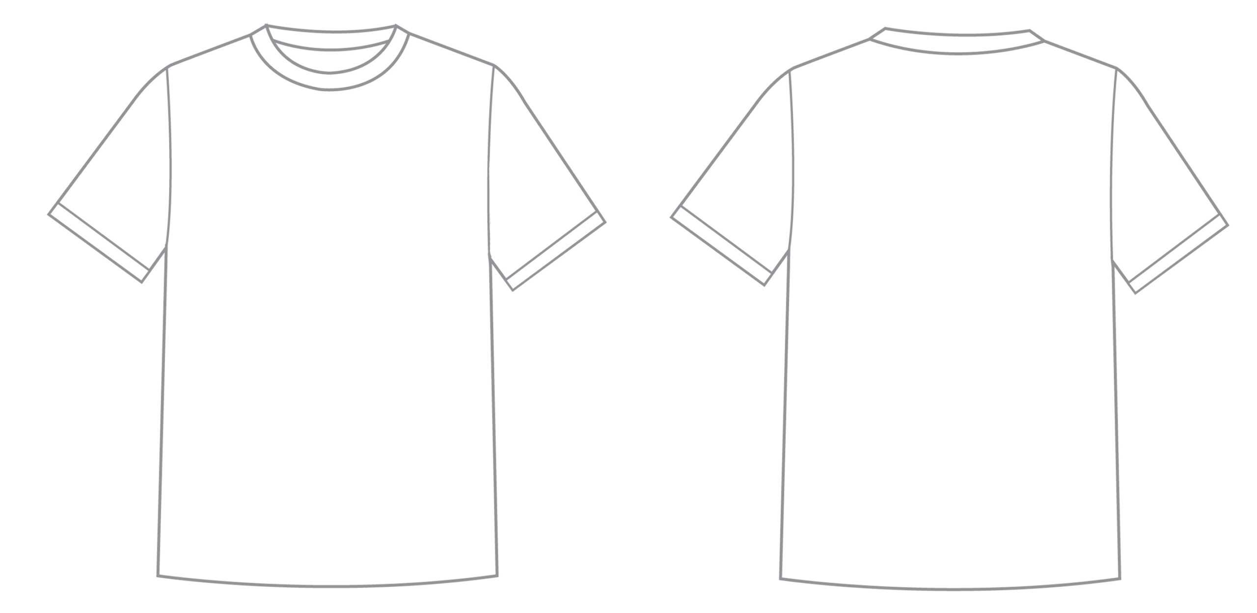 Printable T Shirt Template Free Download Clip Art Within Printable Blank Tshirt Template