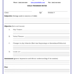 Printable Therapy Progress Note Template Professional Intended For Soap Report Template