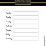 Printable To Do List With Regard To Blank To Do List Template