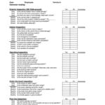 Printable Vehicle Inspection Checklist Template – Fill Intended For Vehicle Checklist Template Word