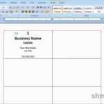 Printing Business Cards In Word | Video Tutorial regarding Plain Business Card Template Microsoft Word