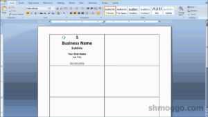 Printing Business Cards In Word | Video Tutorial regarding Plain Business Card Template Microsoft Word