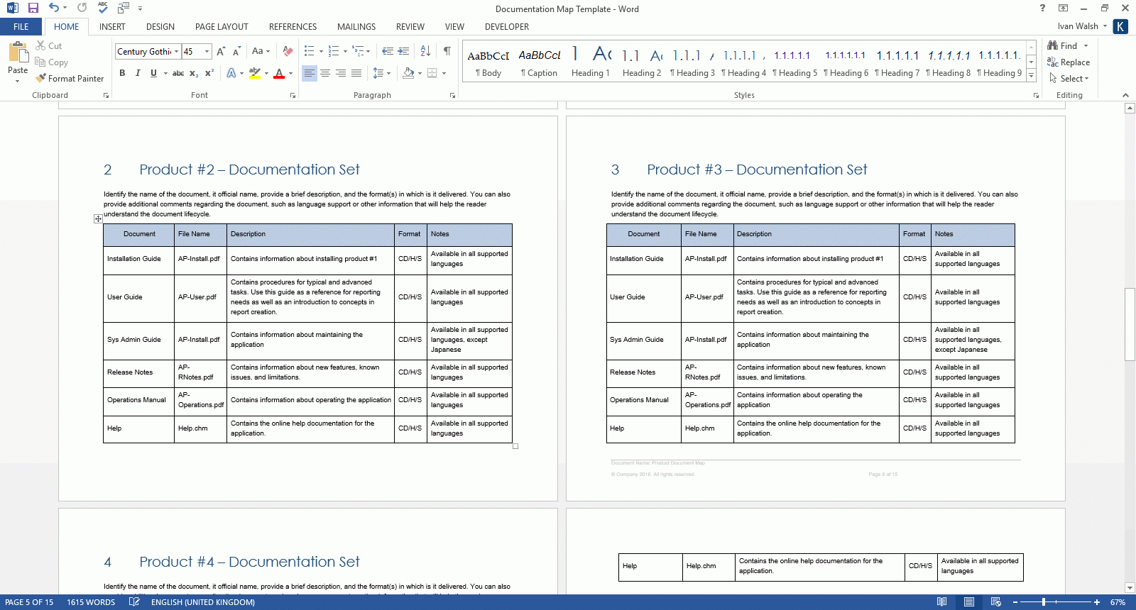 Product Document Map Template (Ms Word) – Templates, Forms Throughout Information Mapping Word Template