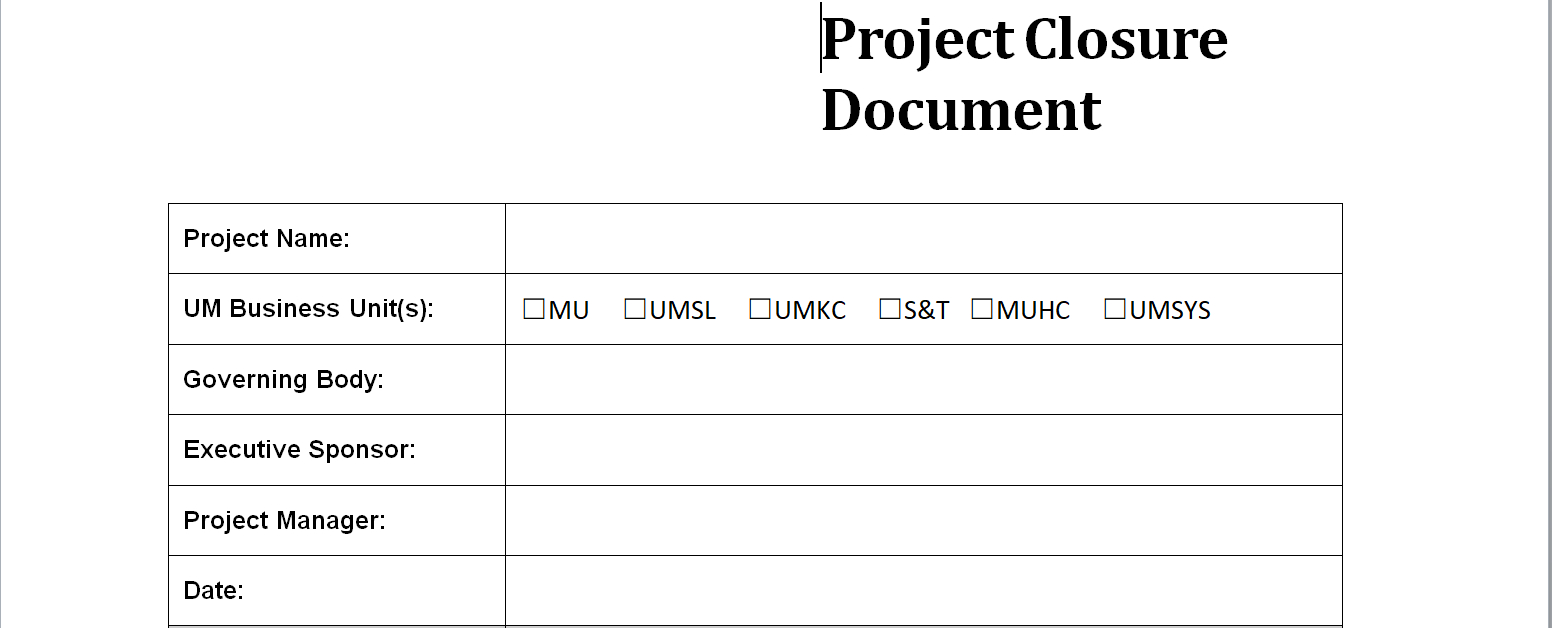 Project Closure Report Template Regarding Simple Project Report Template