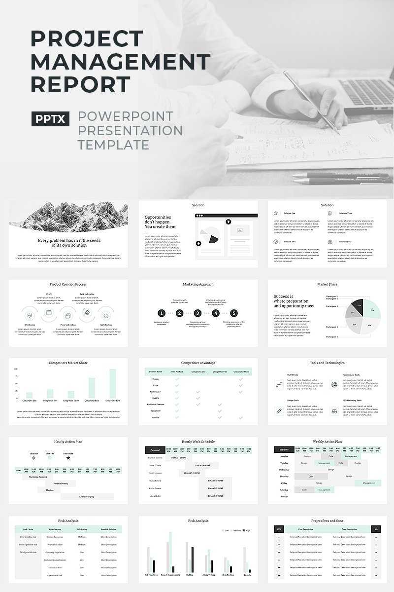 Project Management Report Powerpoint Template Regarding Project Closure Report Template Ppt