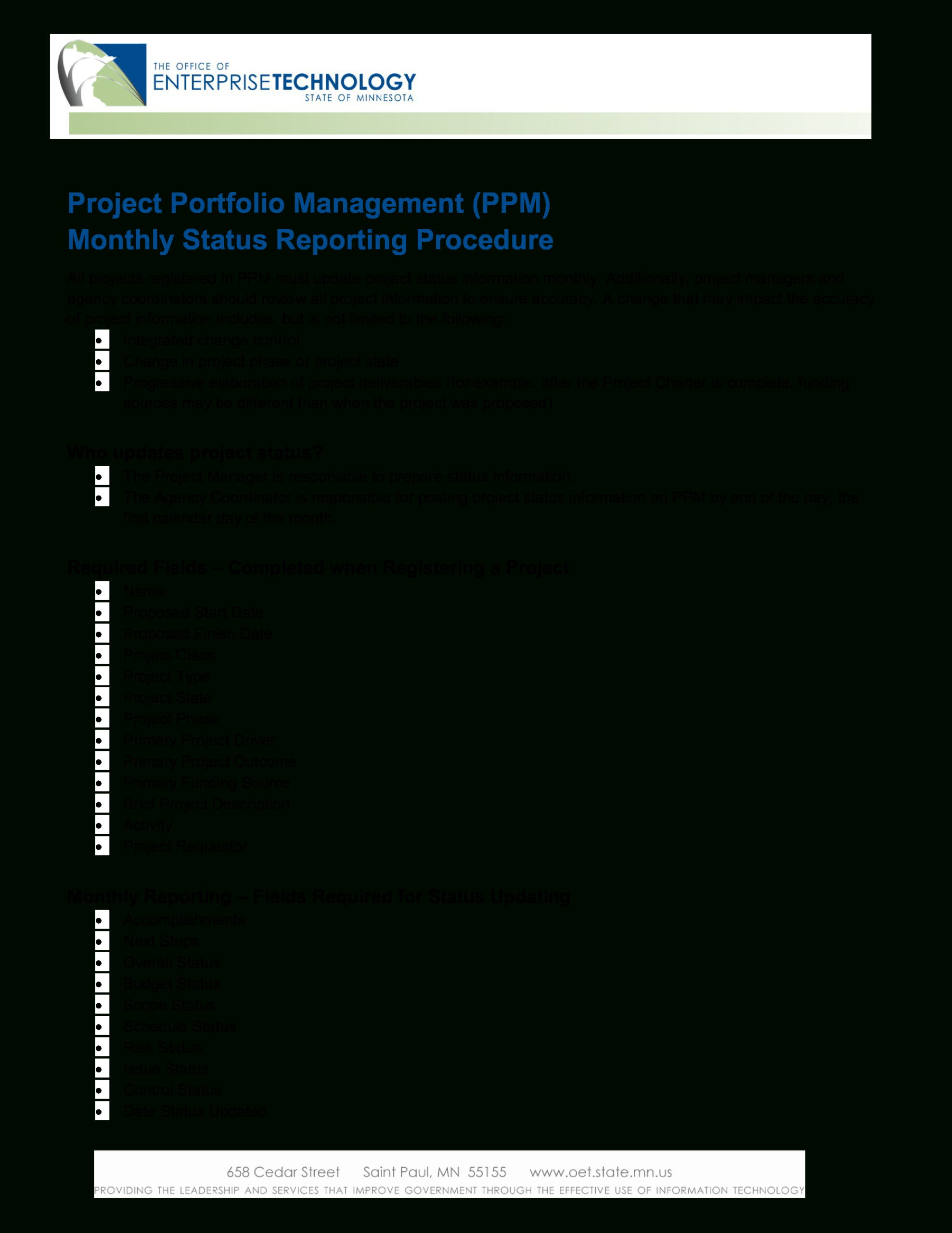 Project Management Status Report | Templates At Regarding Project Management Final Report Template