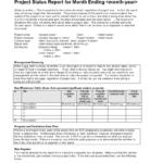 Project Status Report Monthly | Templates At Inside Monthly Status Report Template Project Management