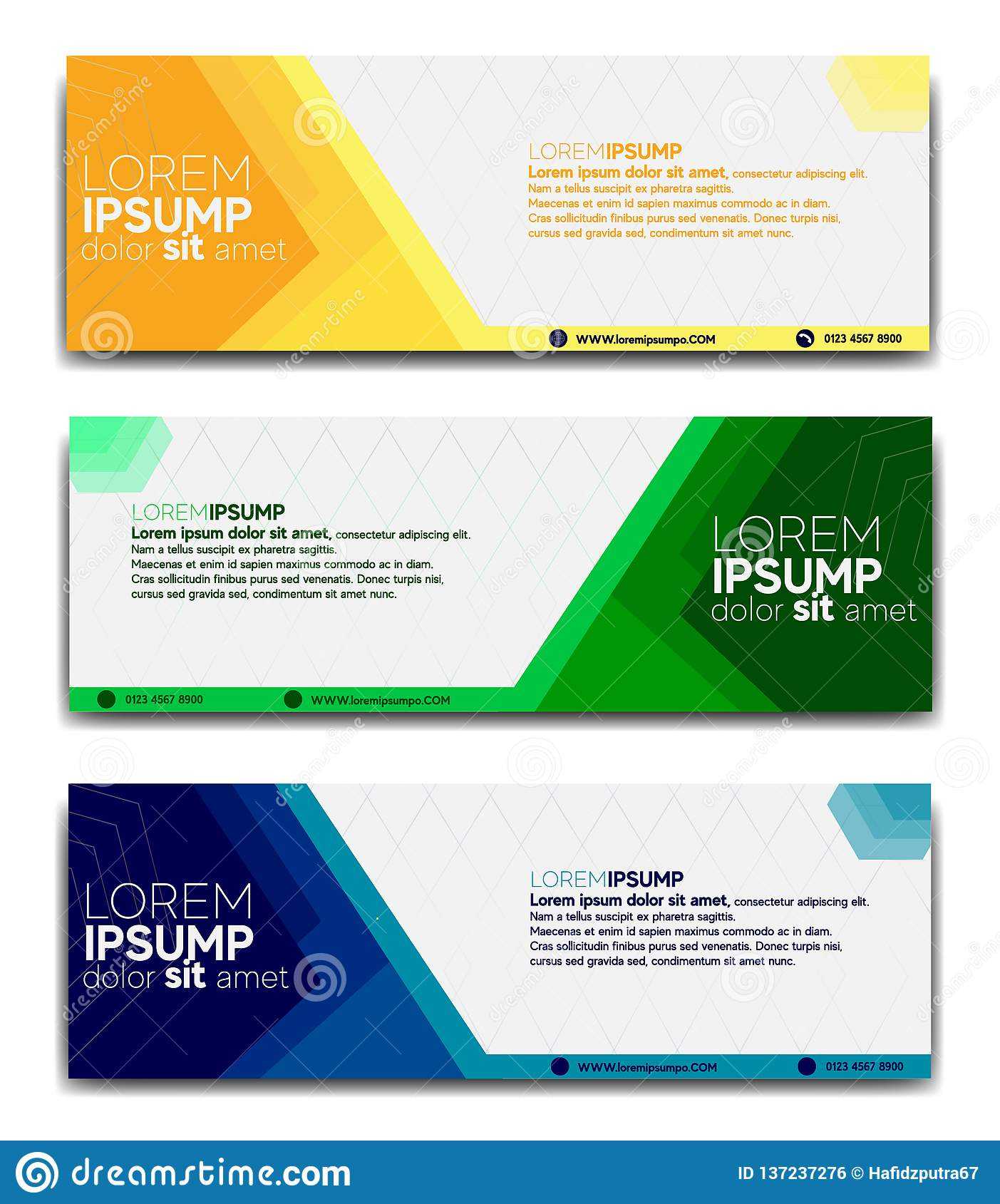 Promotional Banner Design Template 2019 Stock Vector Intended For Website Banner Design Templates