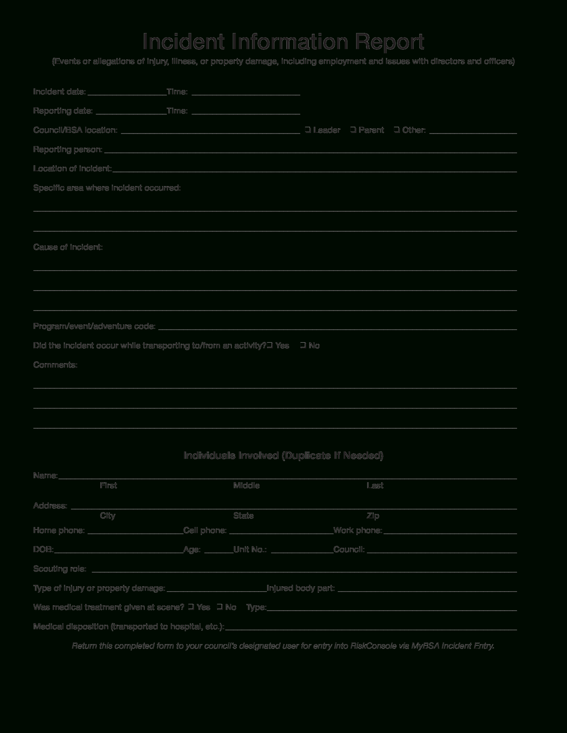 Property Damage Incident Report Sample – Karan.ald2014 Within Incident Report Template Microsoft