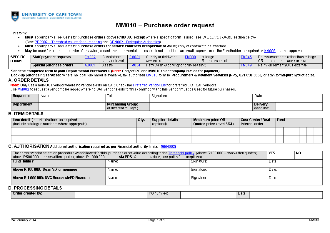 Purchase Order Request Form Word | Templates At Intended For Travel Request Form Template Word