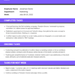 Purple Employee Daily Activity Report Template For State Report Template