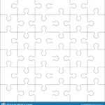 Puzzles Blank Template With Square Grid. Jigsaw Puzzle 6X6 Throughout Blank Jigsaw Piece Template